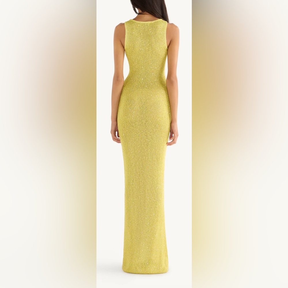 Asta Resort NataliaChartreuse Sequin Maxi Dress - Picture 4 of 12